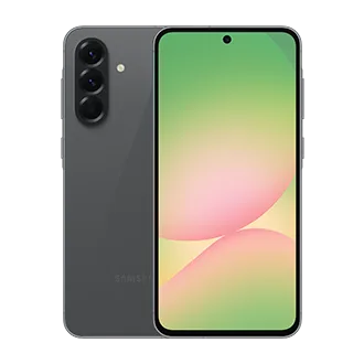 Samsung Galaxy A56 5G 黑色機身正反產品圖