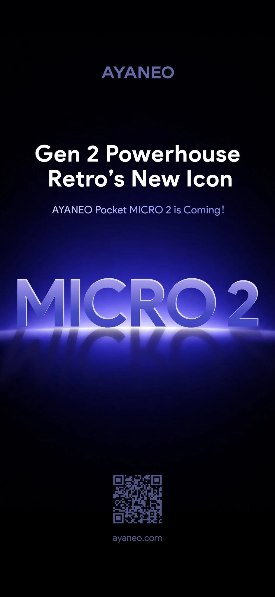 AYANEO 喺 X 發布 Pocket MICRO 2 嘅官方 teaser 圖
