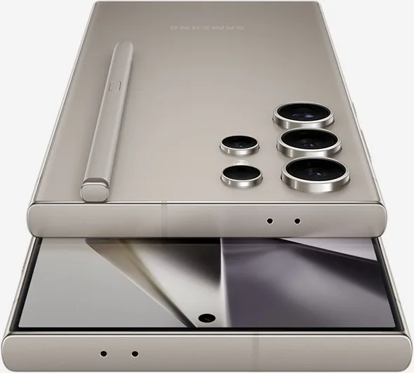 Galaxy S24 Ultra 官方產品圖,機身同 S Pen 一齊出現