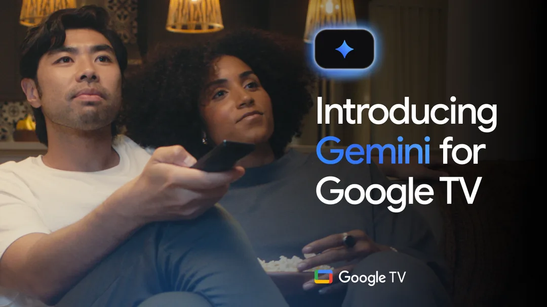 Google TV 上嘅 Gemini 宣傳畫面