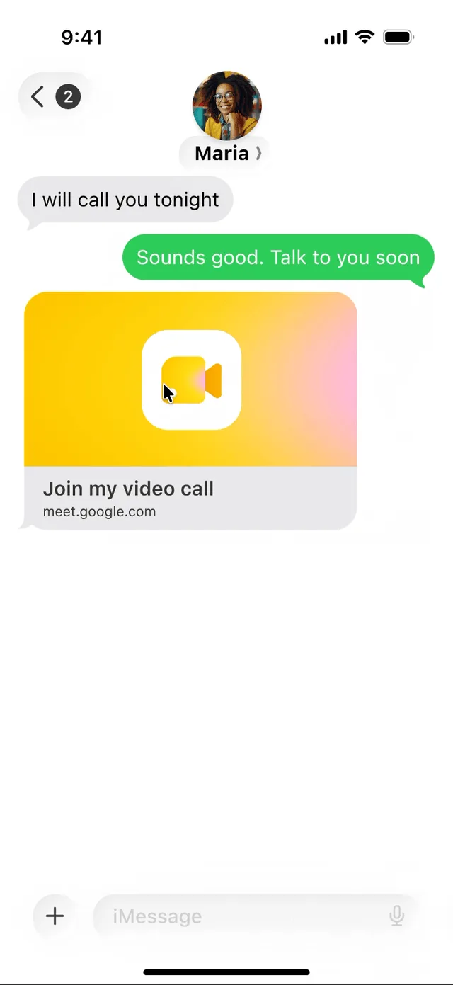 iPhone 用 Safari 開 Google Meet 連結入會嘅示範動畫