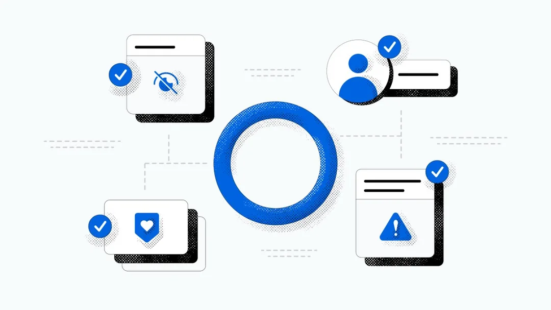 Meta Newsroom 用嚟介紹 AI support 同安全工具嘅主圖
