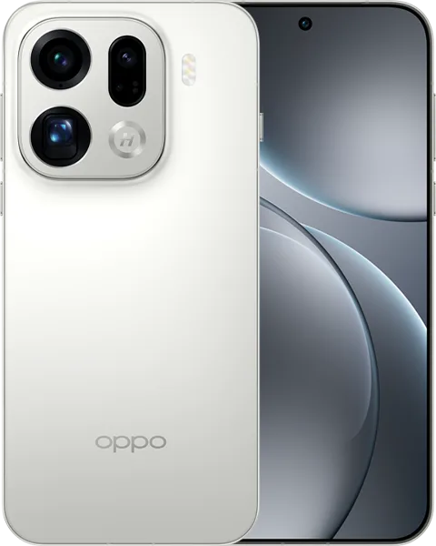 OPPO Find X9 Pro 白色機身官方產品圖