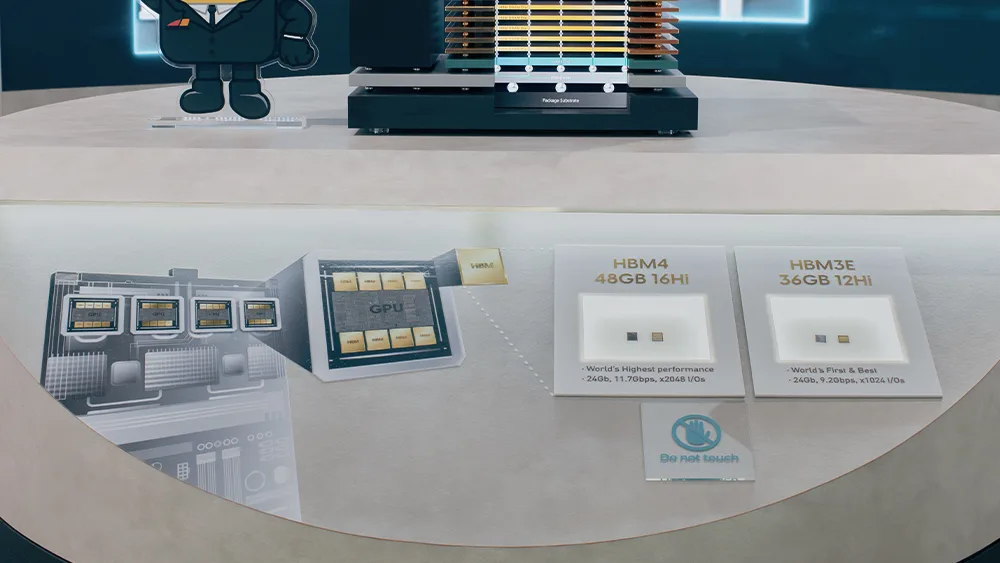 SK hynix 展示 HBM4 同 HBM3E 記憶體樣品