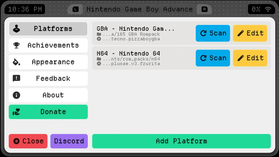 Socket 設定介面顯示加入遊戲資料夾同揀 emulator