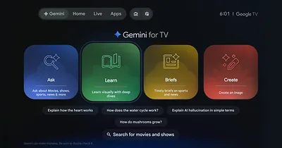 TCL Playcube 示範 Gemini AI 投影介面