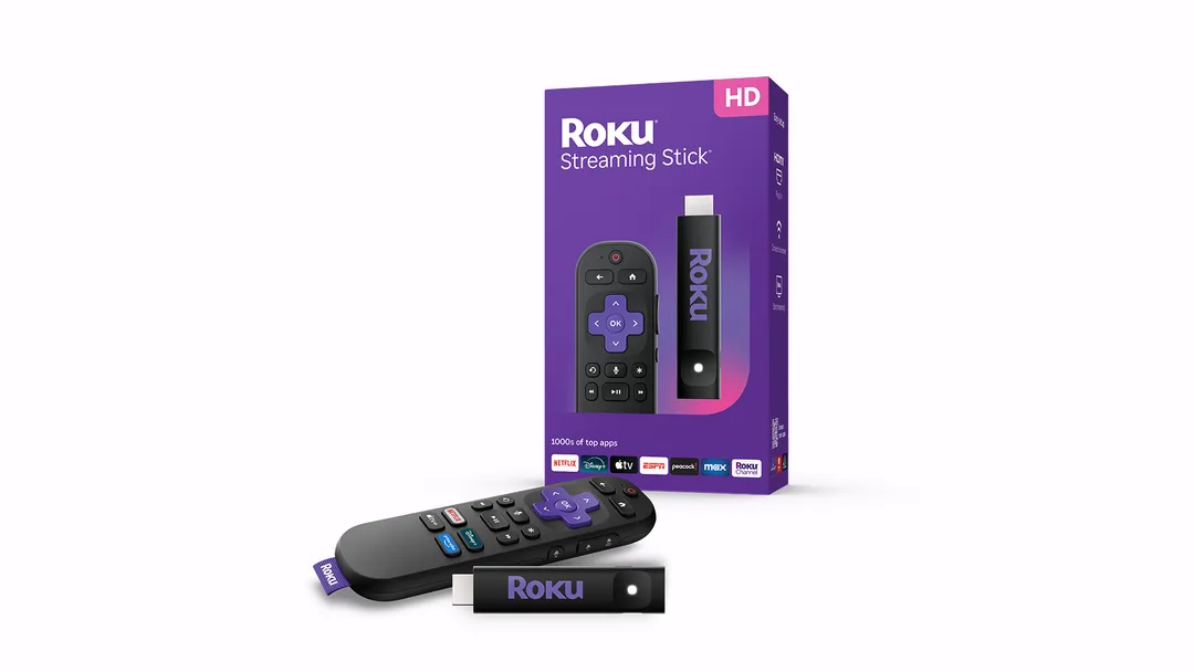 Roku Streaming Stick 同遙控嘅官方產品相