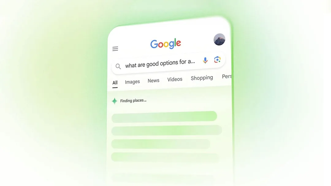 Google 官方 Search blog 用嚟介紹 AI Overviews 嘅主視覺圖