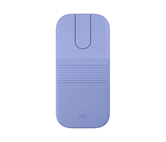 紫色 Logitech Mobi Fold 摺疊滑鼠頂部產品圖