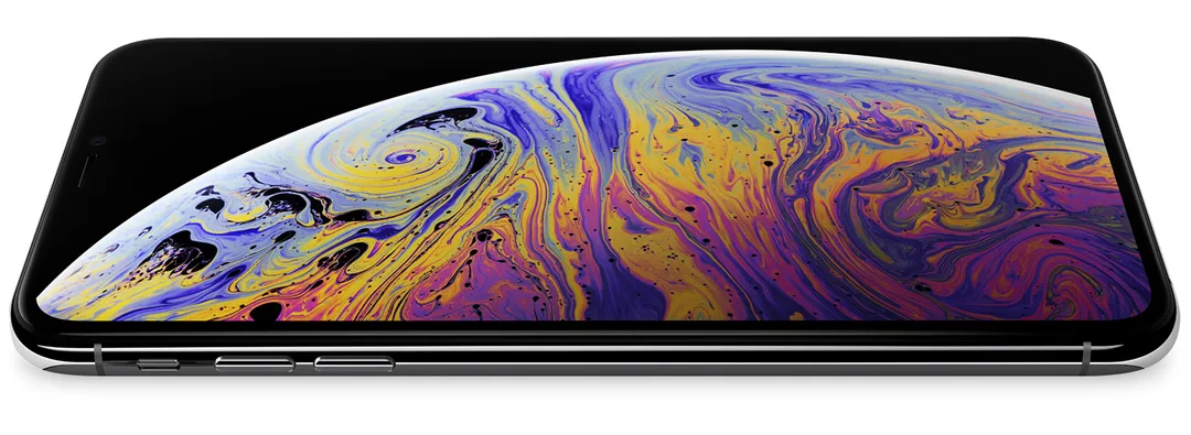 iPhone OLED 螢幕顯示彩色畫面,用嚟示意手機 OLED 面板