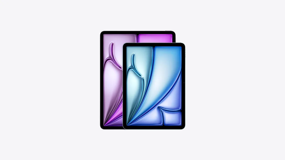 iPad Air 多款顏色同機身角度展示