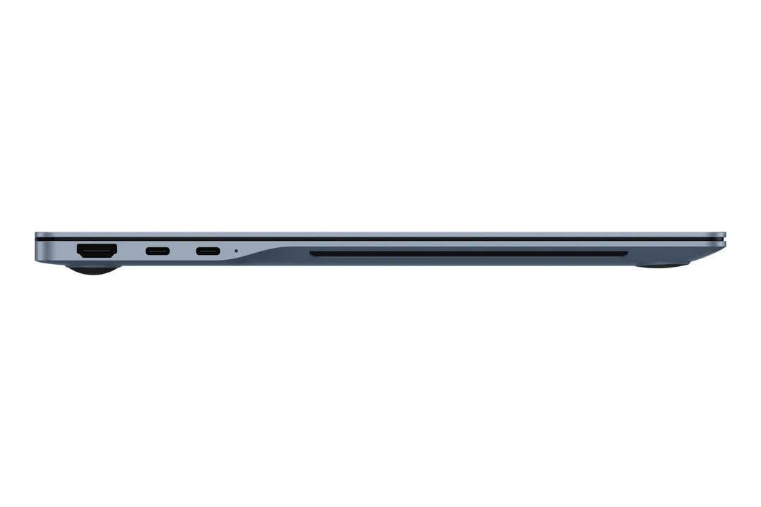 Galaxy Book6 Edge 官方側面產品圖，展示機身同 16 吋屏幕。