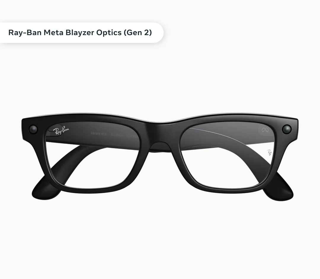 Ray-Ban Meta Blayzer Optics Gen 2 黑色方框產品圖