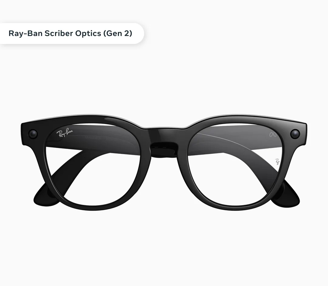 Ray-Ban Meta Scriber Optics Gen 2 黑色圓框產品圖