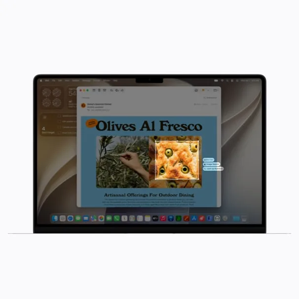 Mac 上用 Visual Intelligence 選取畫面內容再問 Siri AI