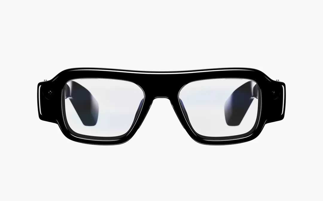 SPECS AR 眼鏡正面產品圖，鏡框比一般眼鏡厚身