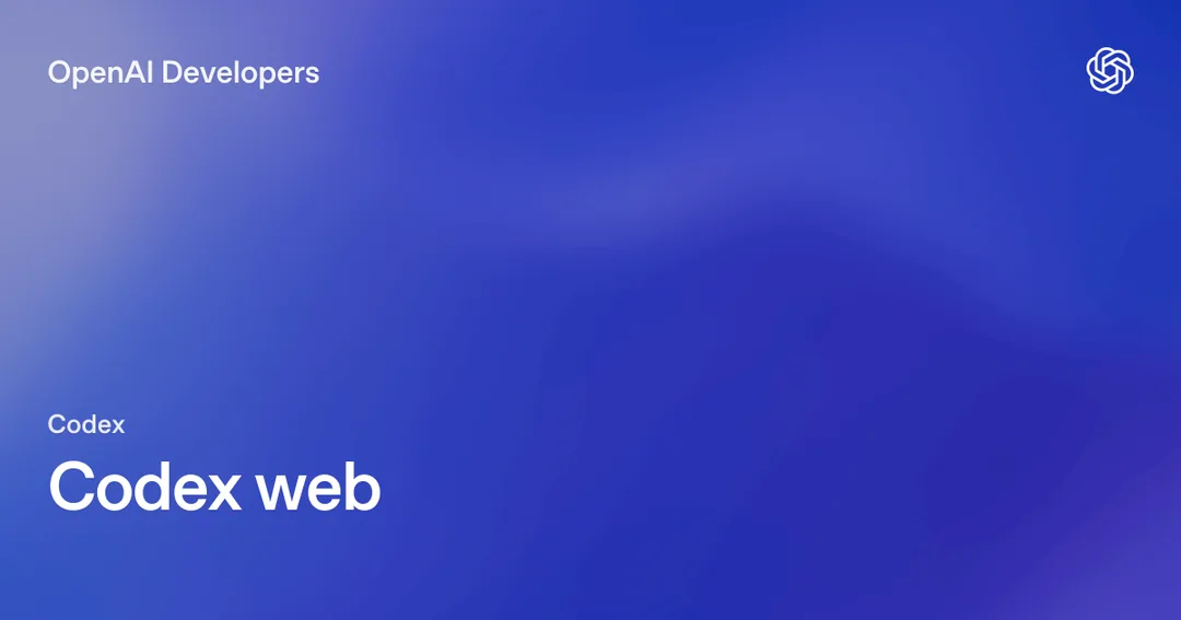 OpenAI Codex Cloud 文件封面圖,標示 Codex web 可以喺雲端跑背景任務