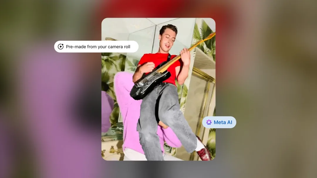 Meta 官方 Facebook AI 工具宣傳圖,展示新 AI 功能主題