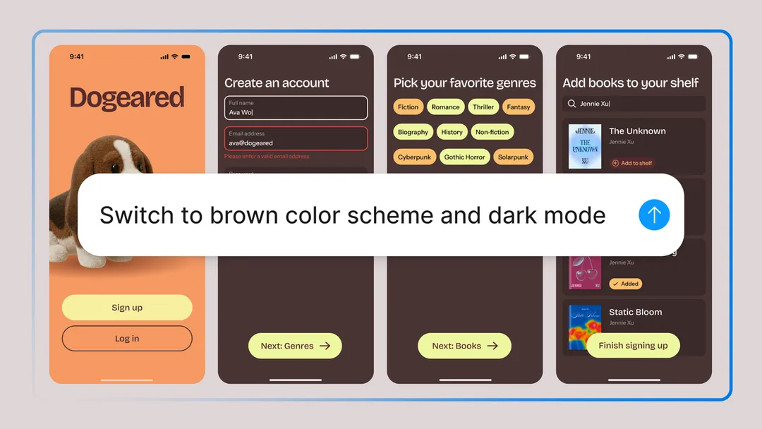 Figma 官方 blog 展示 AI agent 喺 canvas 入面協助設計嘅介面