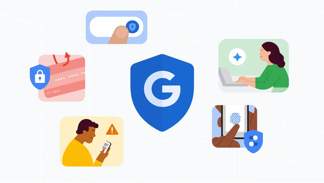 Google 官方 blog 用嚟講解打擊 AI 詐騙嘅主圖