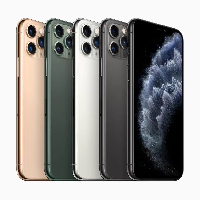 iPhone 11 Pro 多色機身官方產品圖,係 A13 世代 iPhone