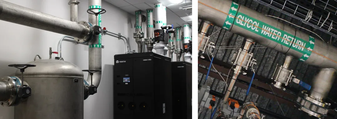 AI factory 入面嘅液冷管路同 coolant distribution unit。