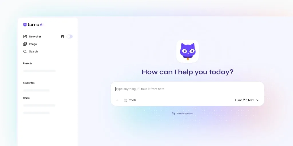 Lumo 2.0 嘅聊天介面截圖