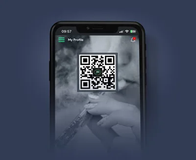 PuffPal 官方頁展示會員 profile 嘅 app 畫面