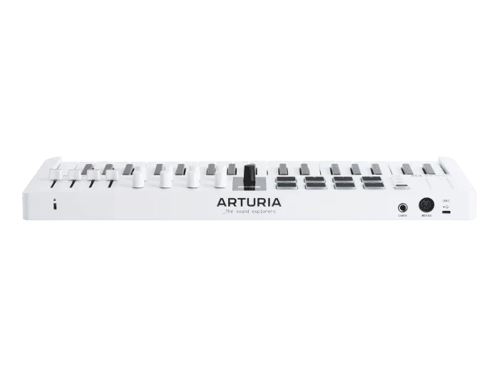 MiniLab 37 背面連接位官方圖,重點係 USB-C 同 MIDI out