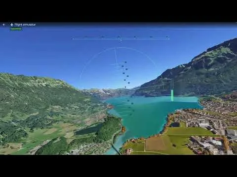 Google Earth Flight Simulator browser 版官方影片縮圖,畫面展示喺地圖上飛行