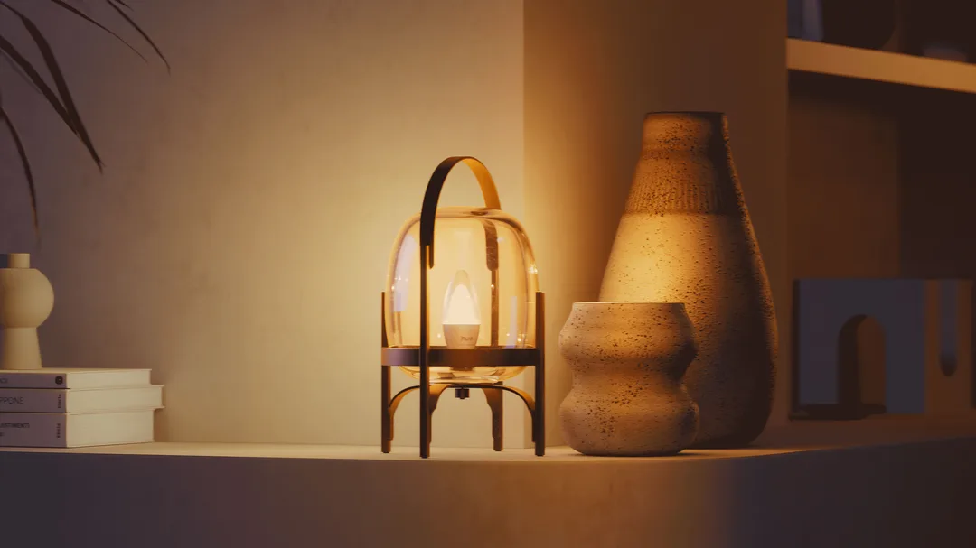 新 Philips Hue candle bulb 暖光效果同燈泡外觀