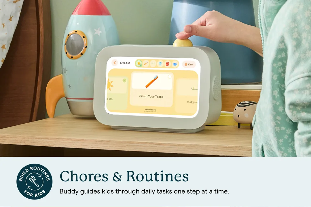 Buddy 畫面顯示家務同 routines 卡片
