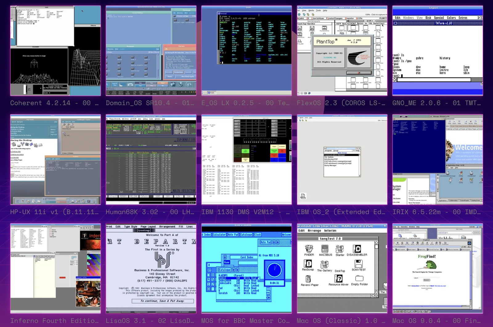 舊 Windows、DOS、Mac OS 一鍵重開：Virtual OS Museum 好玩但有灰位