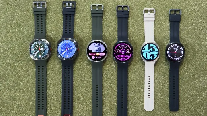 Galaxy Watch Ultra 2 同 Galaxy Watch 9 一字排開嘅官方產品圖