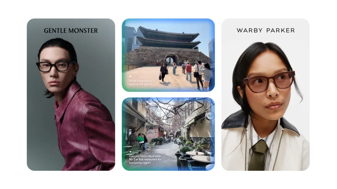 Gentle Monster、Warby Parker 智能眼鏡同 Gemini 情境操作示範
