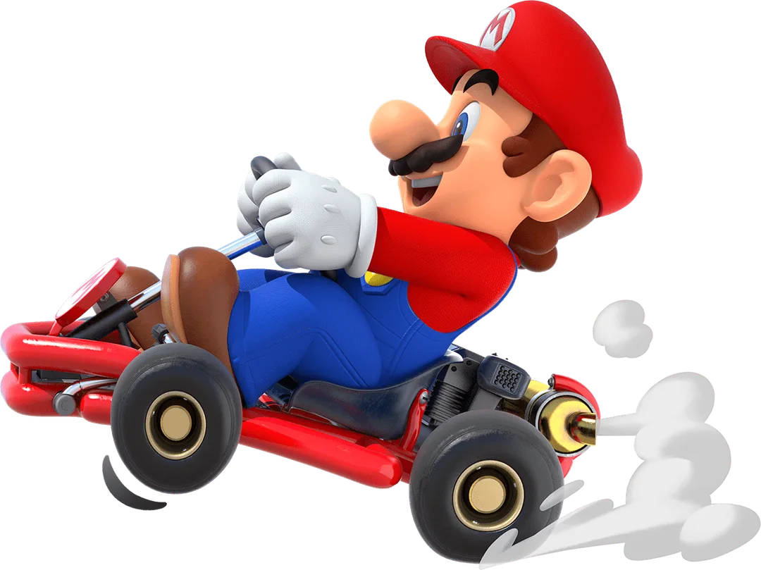 Mario 喺 kart 上甩尾,Mario Kart Tour 官方素材