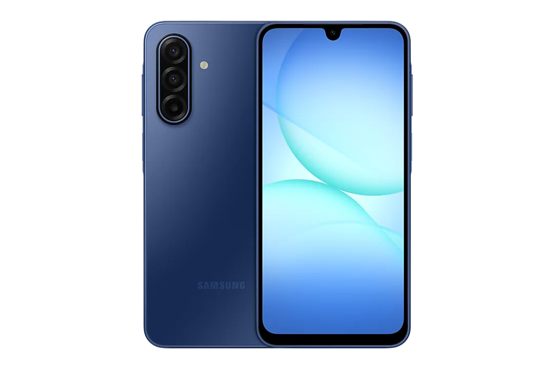 藍色 Galaxy A17 5G 正面產品圖