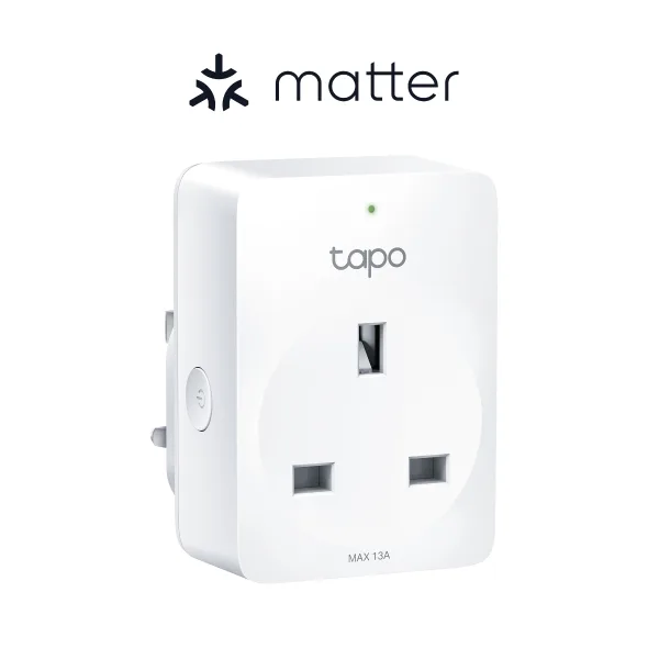Tapo P110M Matter 智能插座,採用香港常見三腳插頭外形