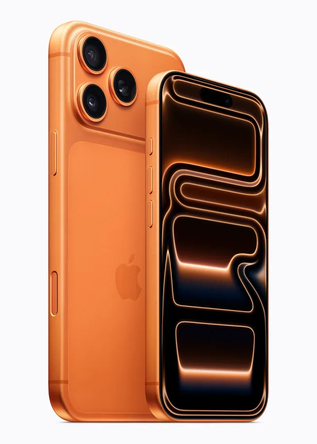 橙色 iPhone 17 Pro 同 iPhone 17 Pro Max 官方產品圖