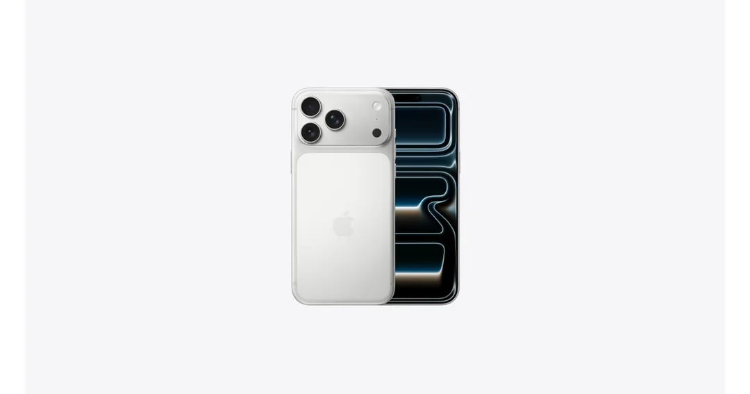 銀色 iPhone 17 Pro Max 機背同螢幕,用嚟示意現款 Pro Max 大容量型號