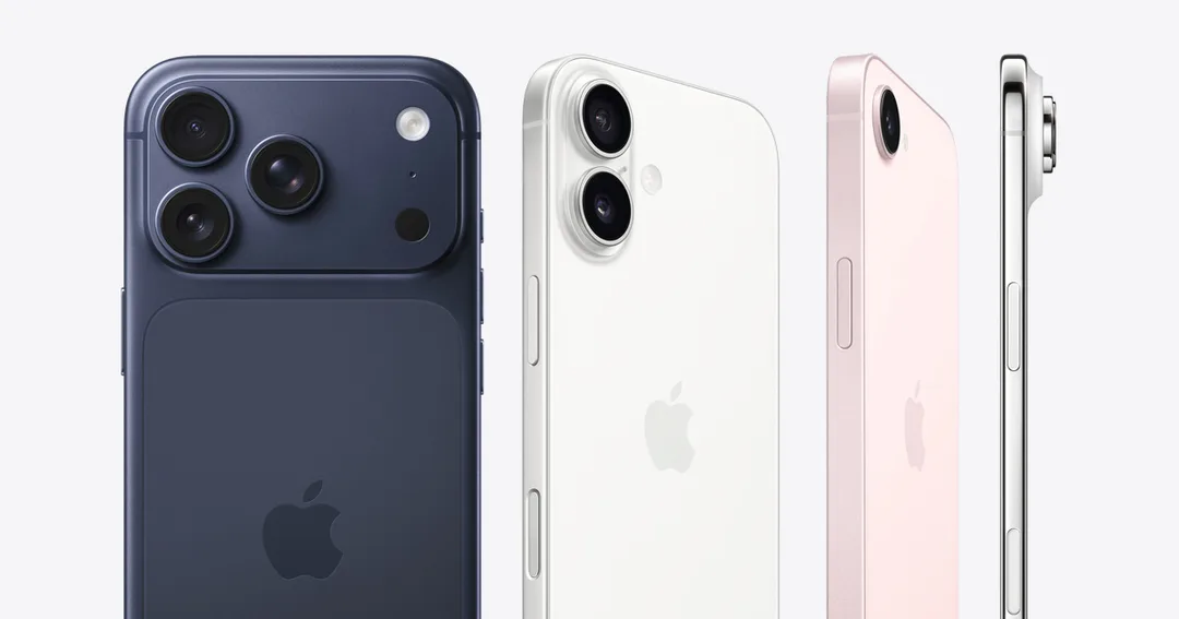 Apple 香港 iPhone 購買頁上嘅現售 iPhone 系列圖
