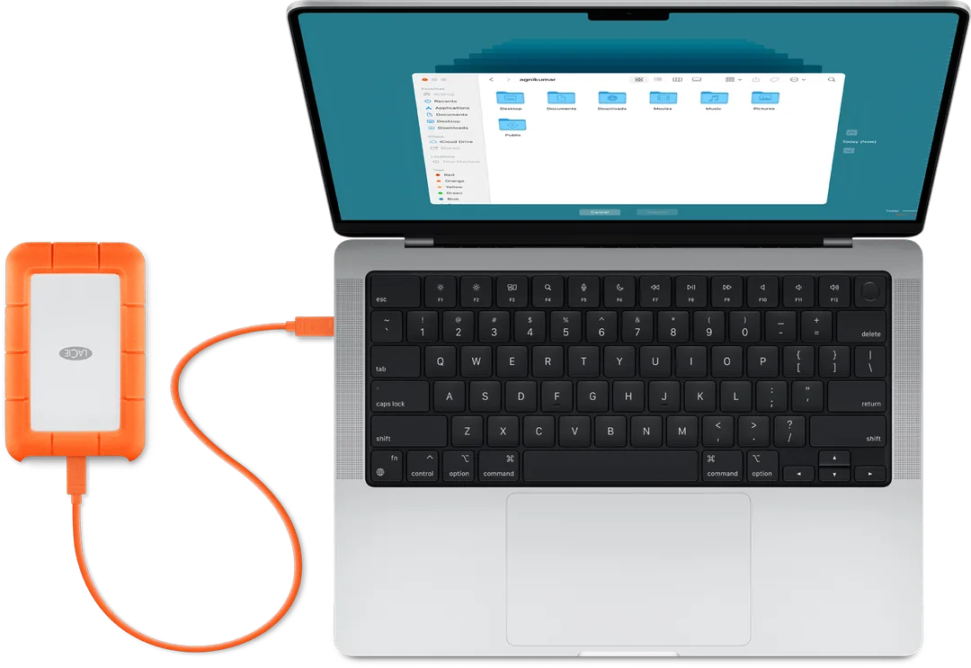 MacBook Pro 連接外置硬碟準備用 Time Machine 備份