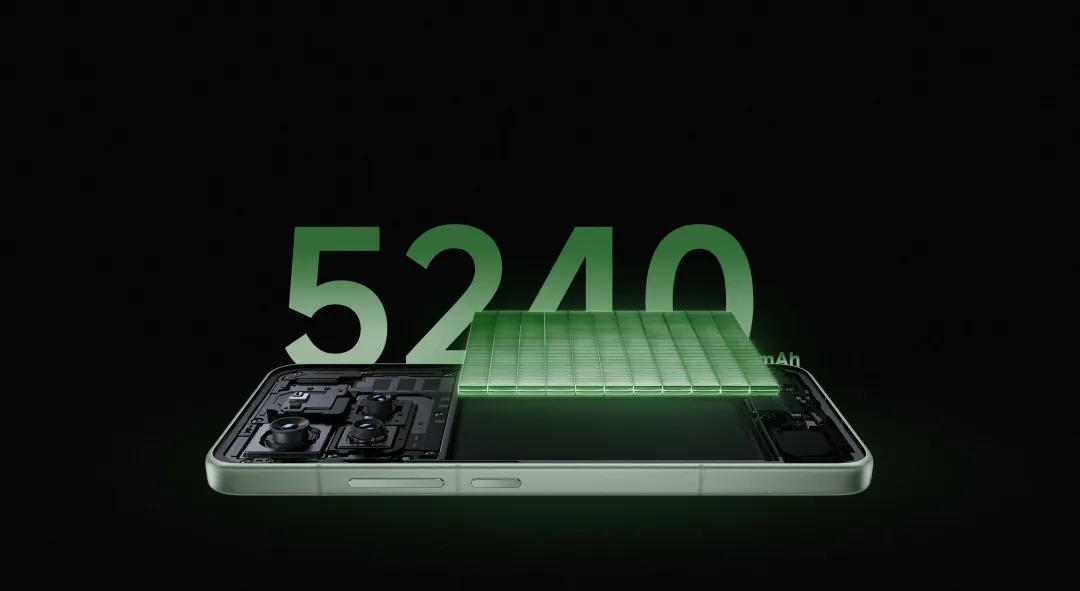 Xiaomi 15 產品頁展示 5240mAh 電池嘅官方圖