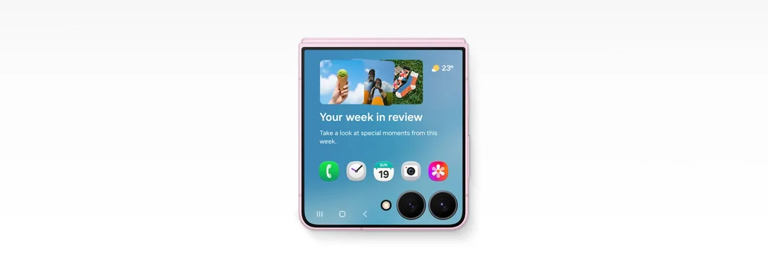 Galaxy Z Flip8 封面屏幕顯示 Now Brief 資訊卡