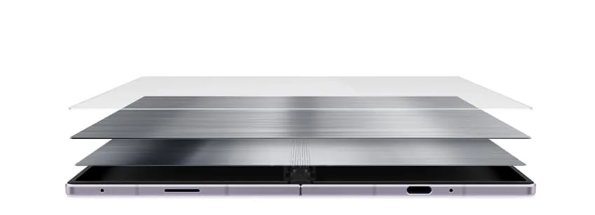 Samsung 展示 Fold8 系列 Flex Titanium 摺疊屏幕結構