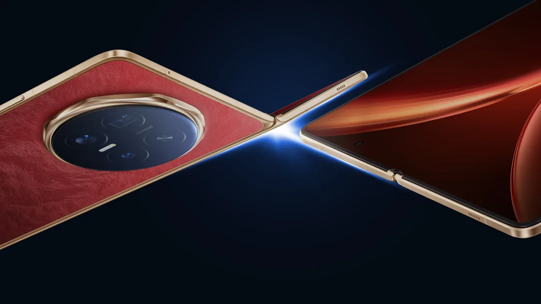 HONOR Magic V6 官方產品圖,打開摺屏擺喺主視覺入面