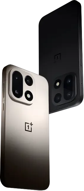 OnePlus 15 兩隻機身顏色嘅官方產品圖