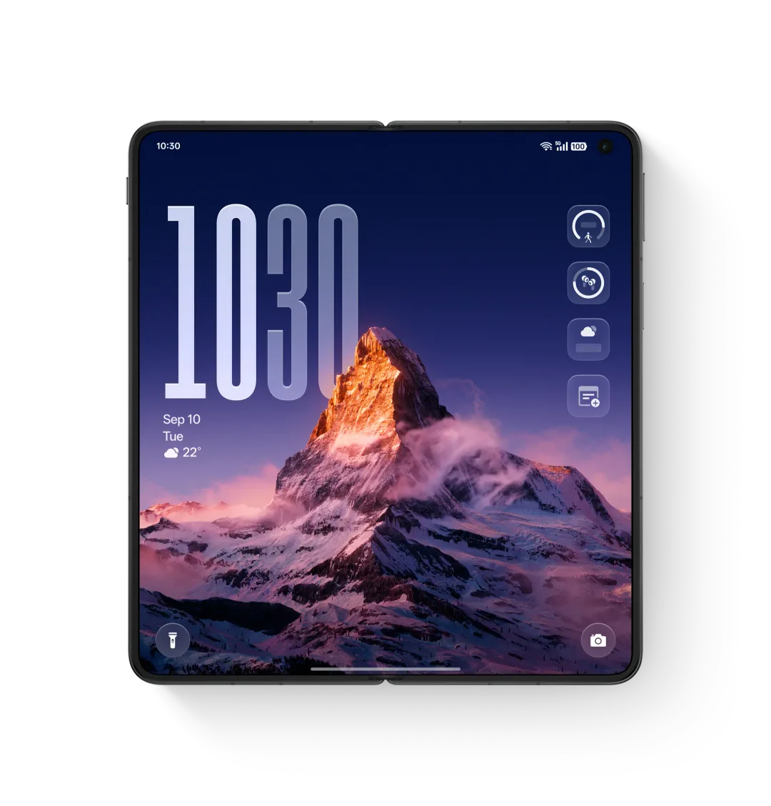 OPPO ColorOS 16 官方頁面展示摺機介面