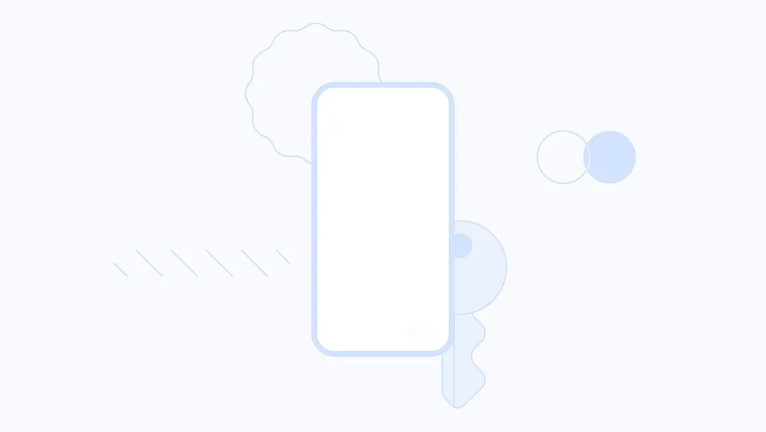 手機用指紋確認 passkey 登入嘅示意動畫