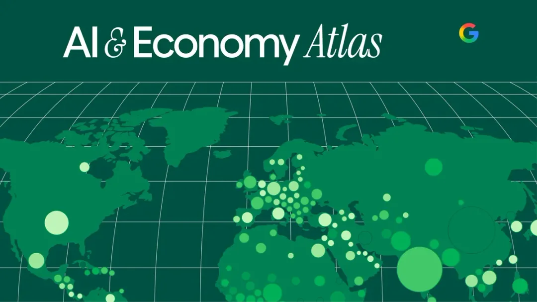 Google AI & Economy ATLAS 綠色網格主視覺
